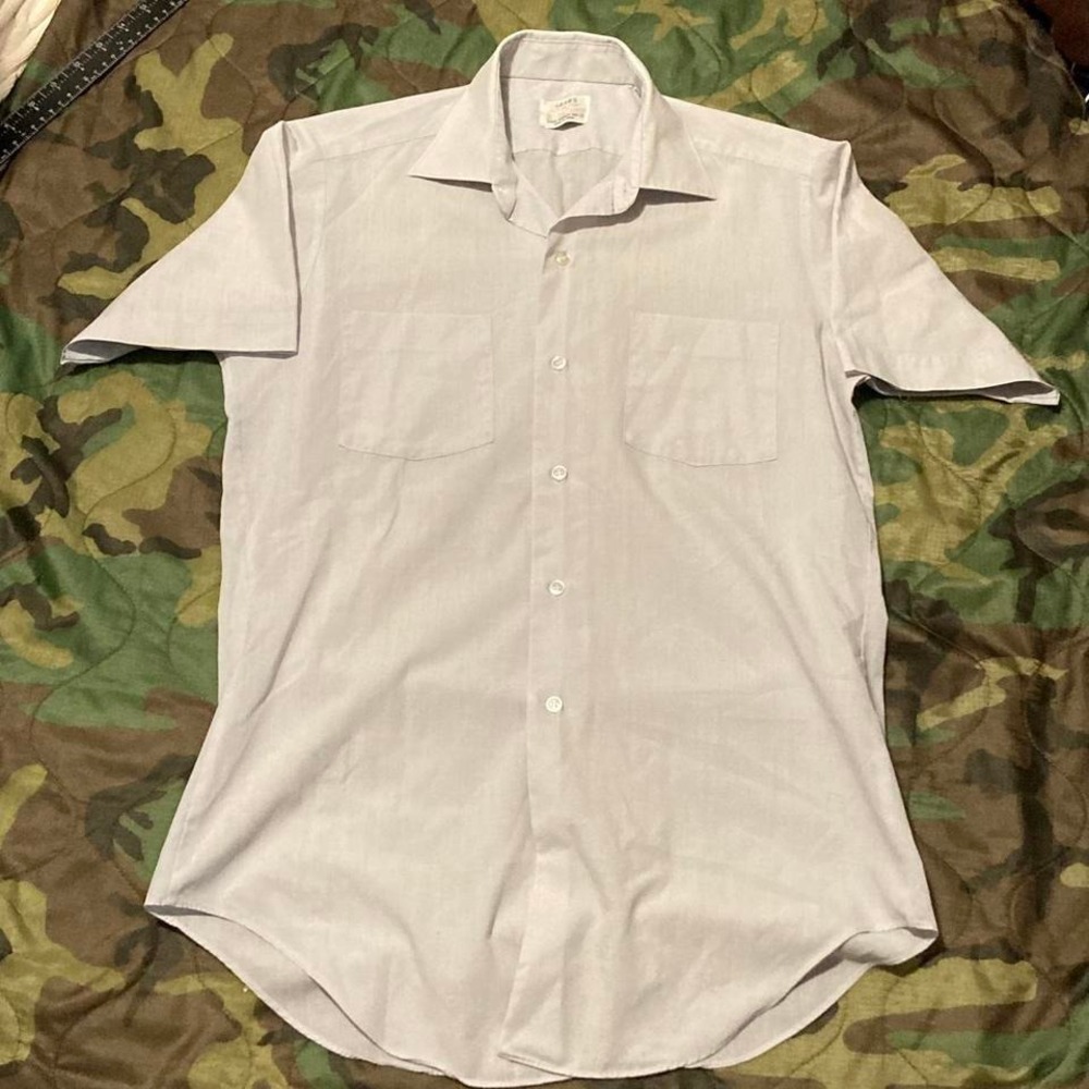 Vintage 60's Sears‎ Roebuck perma prest cotton poly shirt